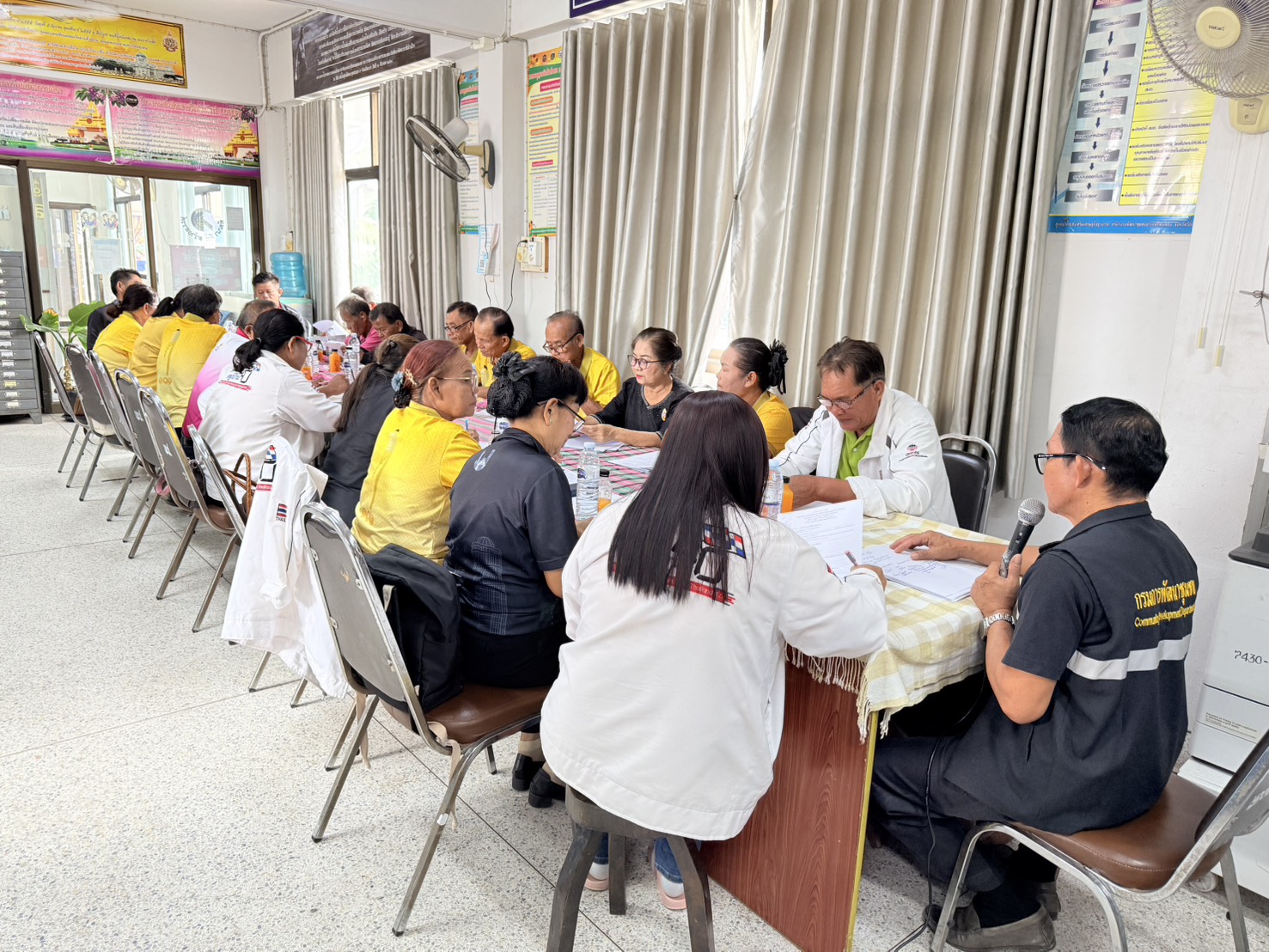 จัดประชุมคณะกรรมการเครือข่ายกองทุนหมู่บ้านและชุมชนเมือง อำเภอโพนทอง และเผยแพร่ประชาสัมพันธ์การใช้ประโยชน์ระบบ CDD AI 